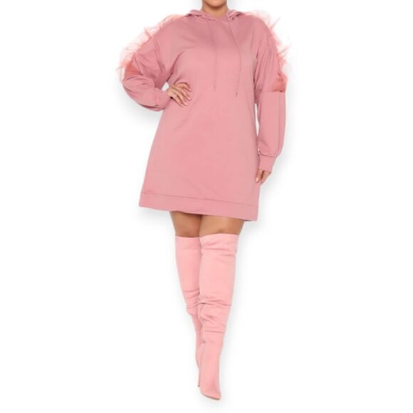 Fashion nova hooded sweatshirt dress, medium - Picture 9 of 9